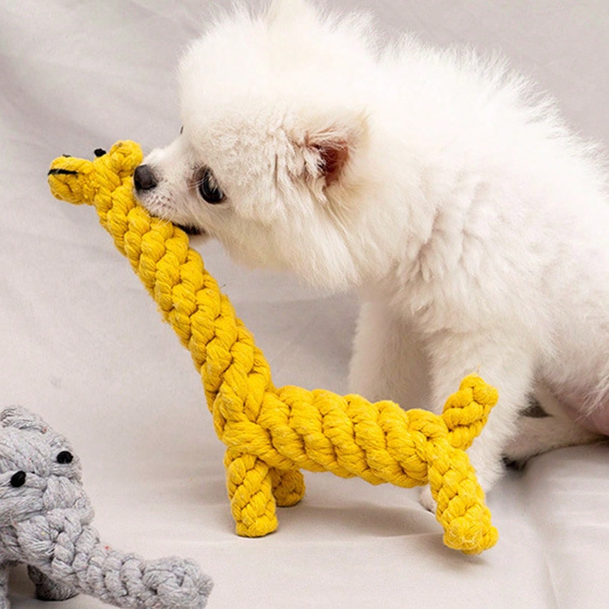 Indestructible Dog Chew Toy - Sıcak halat düğümü dişleri ezmeyen dayanıklı