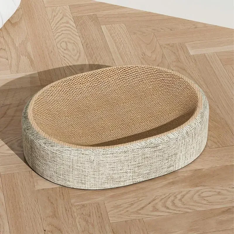 Pet Beds - Kediler İçin Oval Şekilli Sisal Tırmalama