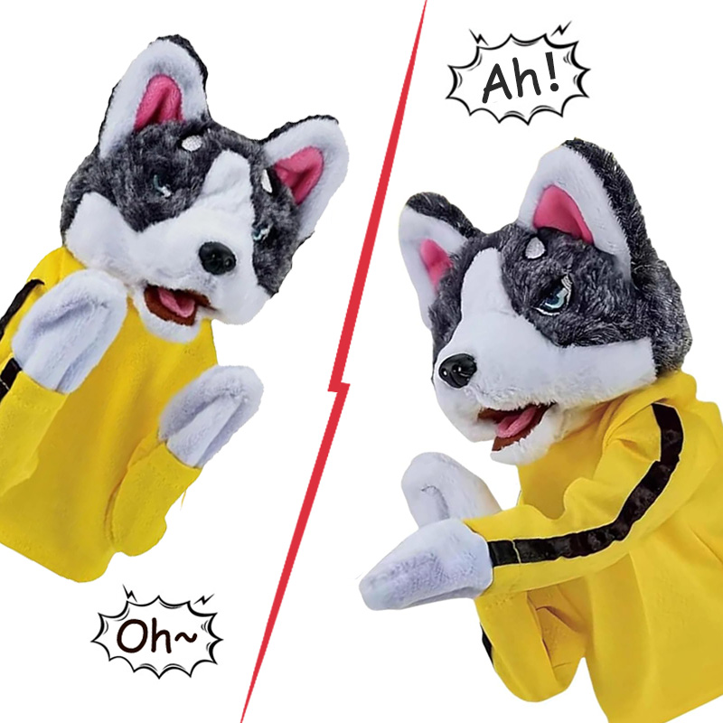 Çocuk Kung Fu Husky Eldiven Oy - Interactive Squeaky Plush Dog Toy incelemesi ve fiyatı